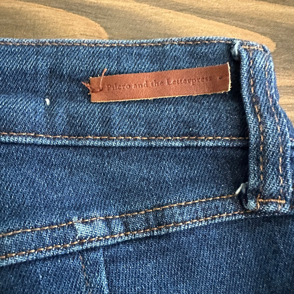Pilcro and the Letterpress Womens Blue Jeans Size 25 Skinny Denim Pants Button - Picture 4 of 10
